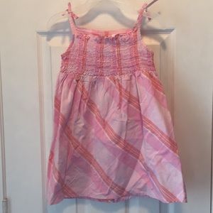 Carters Plaid Dress Pink Sz 3T
